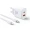 Joyroom - TCF05 20W Dual-Port Charger-White (UK)+C to C Cable 1m-White